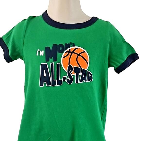 Carter's Baby Green Romper Basketball Short Sleeve Outfit Size 24M - Picture 4 of 7